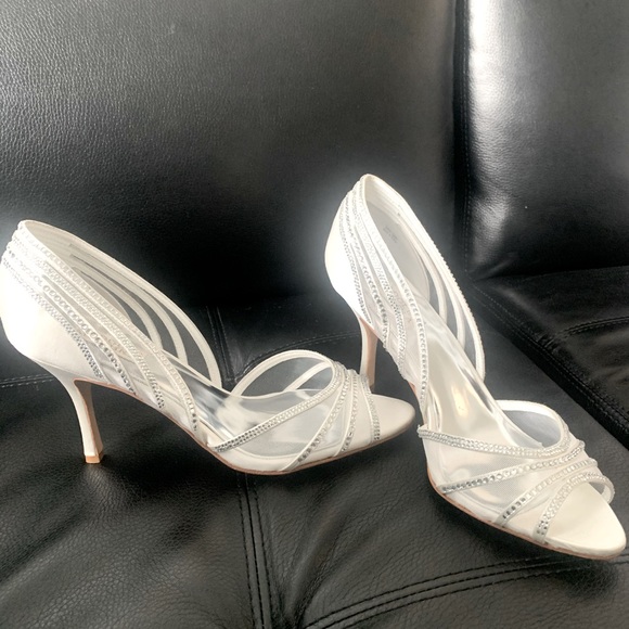 Badgley Mischka Rhinestone Heels - Picture 2 of 5